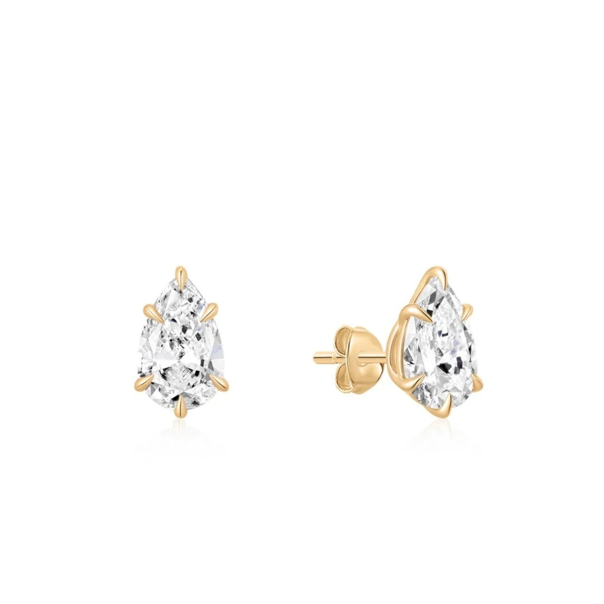 1.3CT LAB-GROWN DIAMOND PEAR-CUT STUD EARRINGS